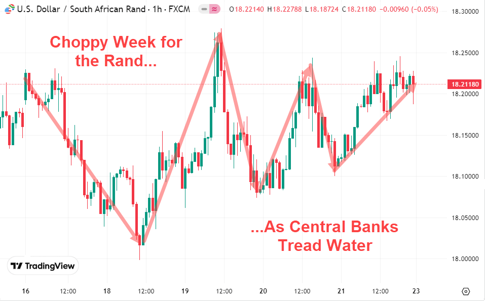 Choppy Week for Rand as Central Banks Tread Water in March 2025