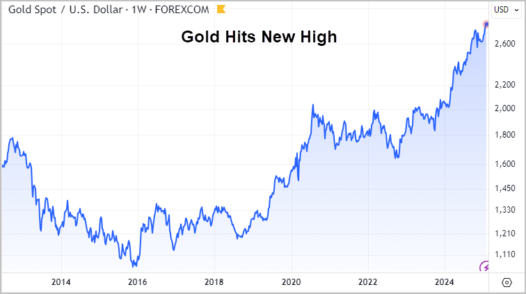 Graph: Gold Hits New High