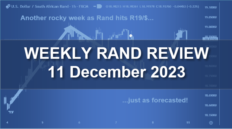 Weekly Rand Review featured image Another Rocky week as Rand (USD/ZAR) hits R19/$