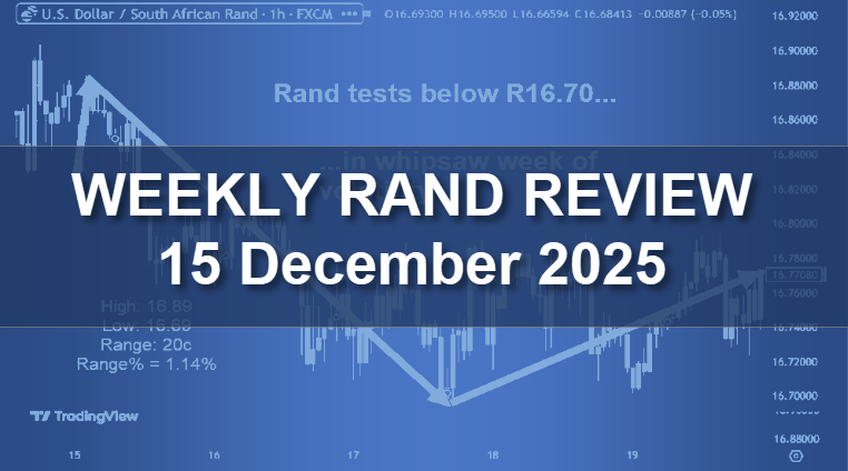 Rand Review Featured Image: Rand Tests Below R16.70 in Whipsaw Week of Volatility | December 15, 2025