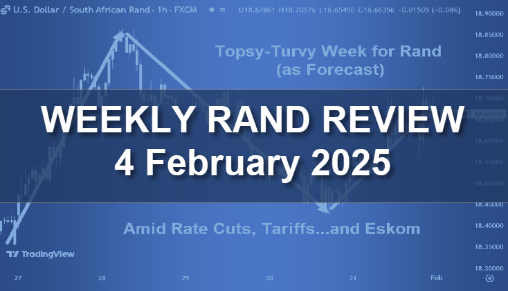 Featured Image: Topsy-Turvy Week Rand (as Forecast) Amid Rate Cuts, Tariffs... and Eskom, 3 February 2025